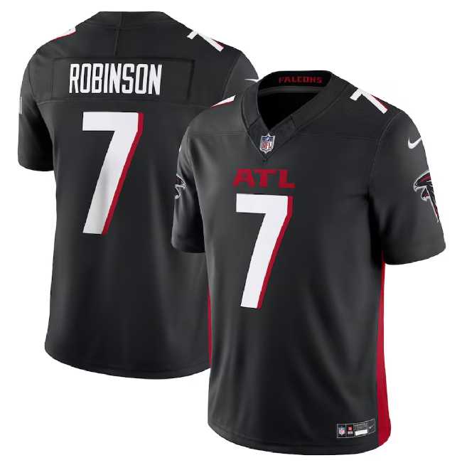 Men & Women & Youth Atlanta Falcons #7 Bijan Robinson Black 2023 F.U.S.E. Vapor Untouchable Limited Stitched Jersey,We sell and wholesale Men & Women & Youth Atlanta Falcons #7 Bijan Robinson Black 2023 F.U.S.E. Vapor Untouchable Limited Stitched Jersey on line form chian!